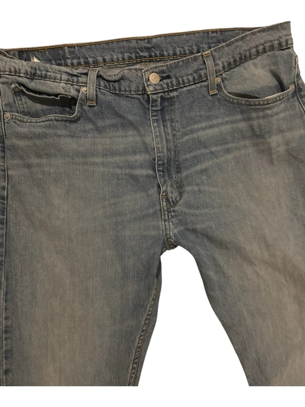 😎Levi's Men’s 513 Classic Blue Light Wash Denim Jeans | 38 x 30